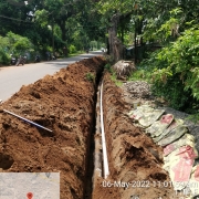 Laying of 200mm DI k9 pipe
