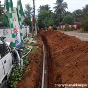 250mm DI pipe laying