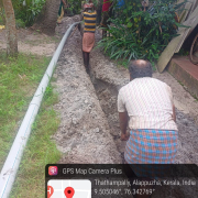  Amrut site- 110mm PVC pipe laying work