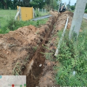 Laying of 200 DI Pipe
