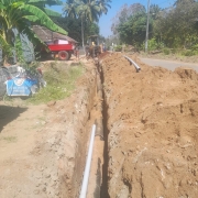 250mm di pipe laying
