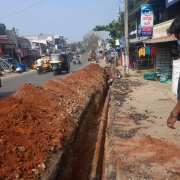 200mm DI pipe laying