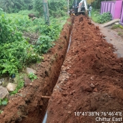 90mm pvc laying