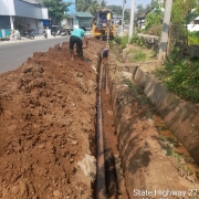 200 mm DI Pipe laying