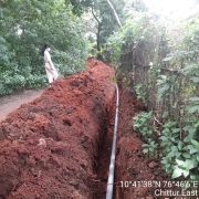 90mm pvc laying