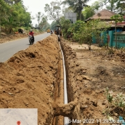 300mm DI k9 pipe laying work