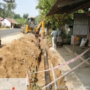 200mm DI pipe laying 