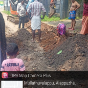 Alappuzha Municipality Amruth 2.0 Ward 38 Kuthirapanthi 110mm PVC pipe laying work