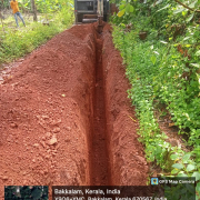 Distribution line laying