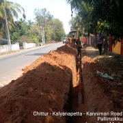 200mm DI pipe laying 