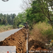 300 mm DI k9 pipe laying work