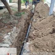 Laying of 200 DI is in progress 