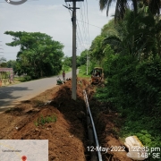 250mm DI k9 pipe laying work
