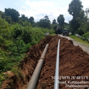 Laying of 300mm DI Pipe