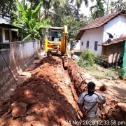 Pipe  laying work