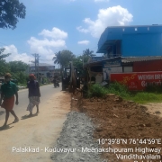 Road restoration work