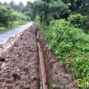 90mm PVC laying 