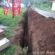 200mm DI pipe laying 