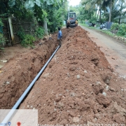 Laying of 300 mm DI