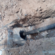 Laying of 150 mm DI pipe in progress ANAKKAYAM-MUTTIPPALAM road 
