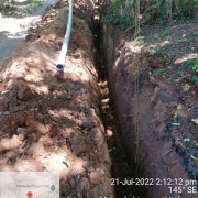 90mm pvc laying