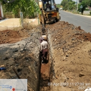 250mm DI k9 pipe laying