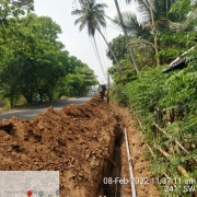 300mm DI pipe laying