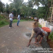 Road restoration work