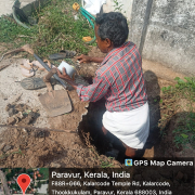Leak rectification at south side of Kalarkod Mahadava Temple Road