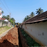 90mm PVC laying