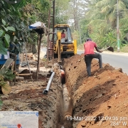 250mm DI k9 pipe laying