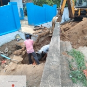 Laying of 350 DI is in progress 