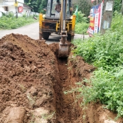 200mm DI pipe laying 