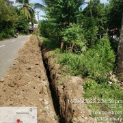 Laying of 90 mm pvc