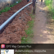 Alappuzha Municipality- 110mm PVC pipe laying work( ward 27)