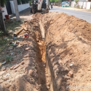 110mm pvc laying
