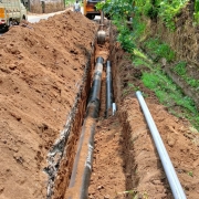 300 mm and 200 mm di pipe line