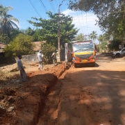 Road restoration work