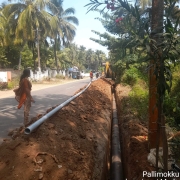 250mm DI pipe laying