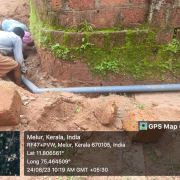 GI pipe laying
