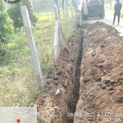 110mm PVC pipe laying 