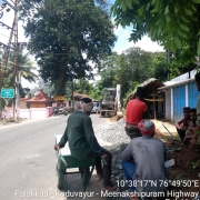 Road restoration work 