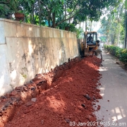 Pipe  laying work