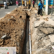 200mm DI pipe laying