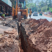 PIPE LAYING WORK IN PROGRESS