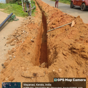 Noolpuzha panchayat-Pipe laying on progress