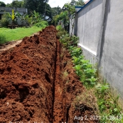 90 mm PVC pipe laying 