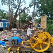 Piling work on 13-07-2020