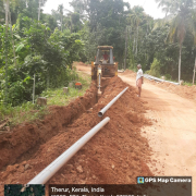 earth excavation & pipe laying