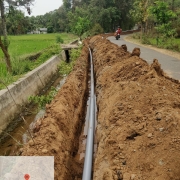 140mm PVC laying 